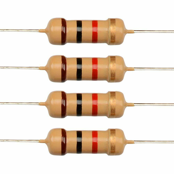 10pcs 10K Ohm 1/4 Watt 5% Tolerance Carbon Film Resistors