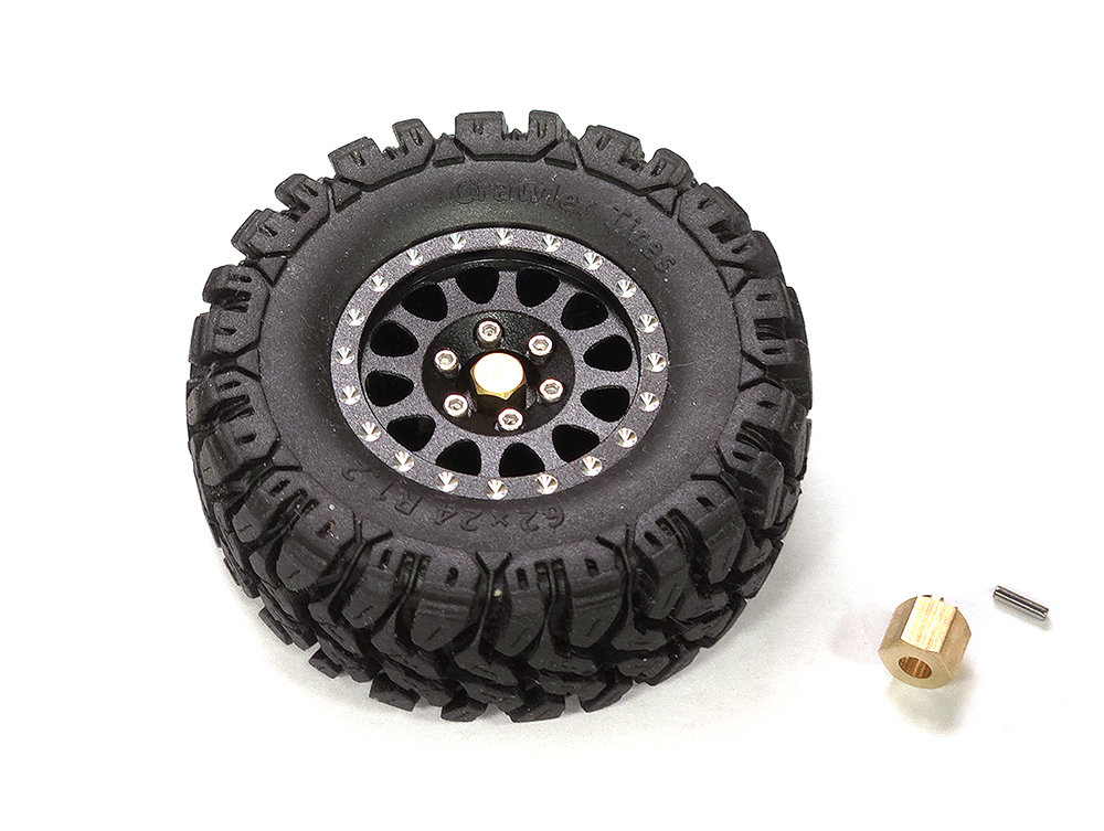 Replacement Part for C33192BLACK 1/18 TRX-4M Alloy 1.2 Beadlock Weels