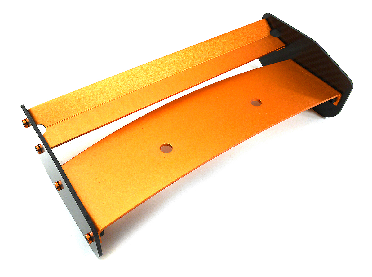 BAJ062ORANGE Carbon Fiber Rear Wing for HPI Baja 5B & 5B2.0 - Image 1