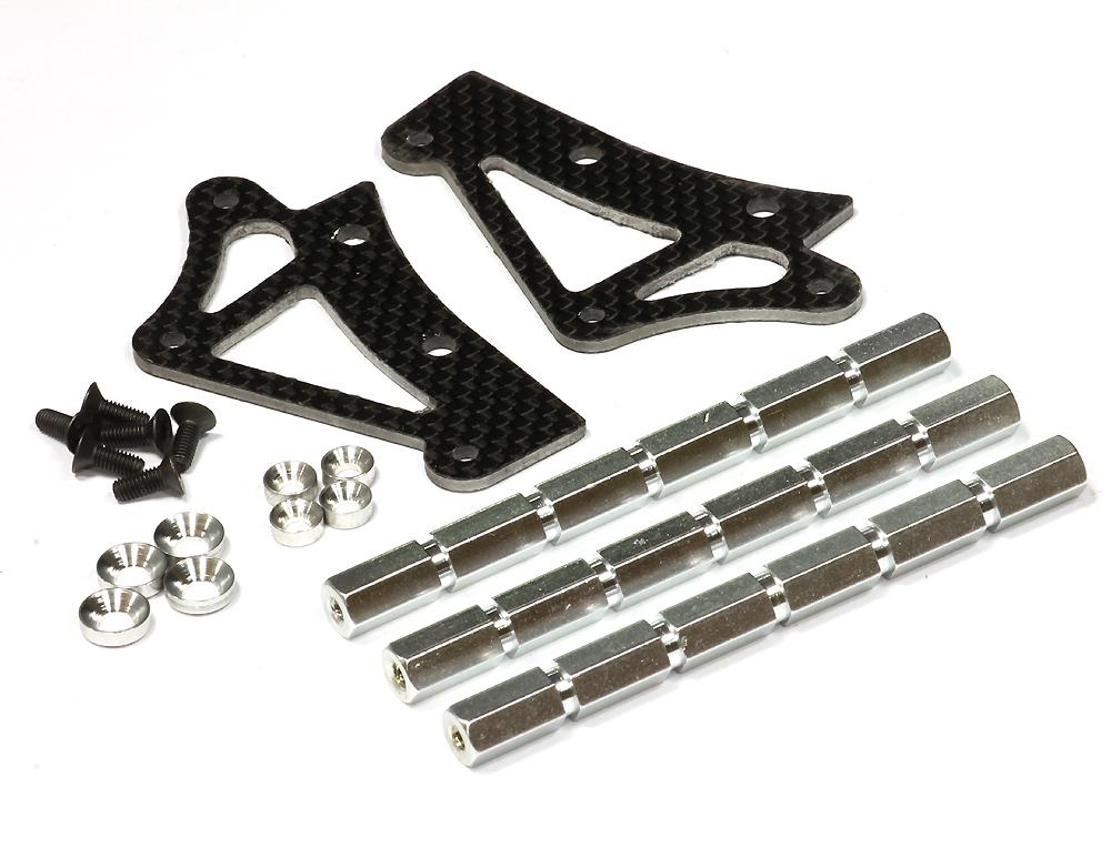 BAJ088SILVER Stock Roll Cage Reinforcement Protection Top Mount for HPI Baja 5B & 5B2.0 - Image 1