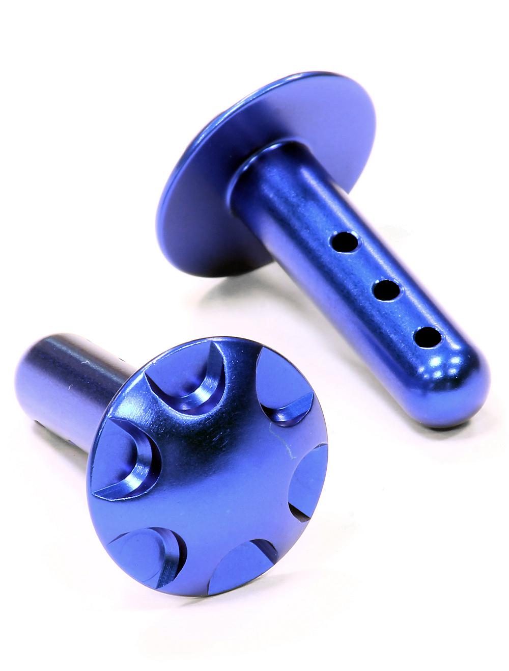 BAJ327BLUE Billet Machined Wing Holder Set for HPI Baja 5B & 5B2.0 - Image 1
