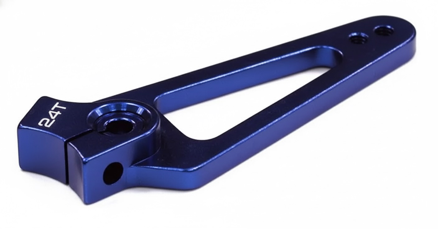 Billet Machined Servo Horn 24T for Hitec Servo (r=35, 38mm Holes)