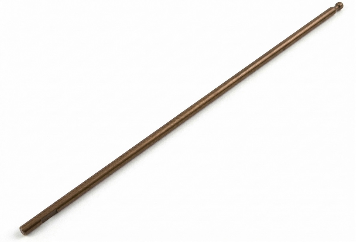 Spring Steel Material 120mm Long Allen Hex Ball Type Driver Tip 2.5mm (O.D.=3mm)