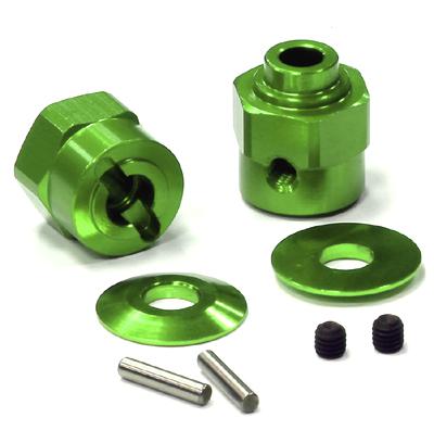 Billet Machined Hex Wheel Hub Set (2) +5 Offset for Axial Wraith 2.2 AX30429