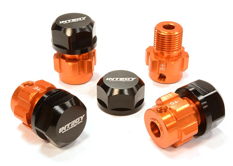 Billet Machined 17mm Wheel Hex (4) +6mm Offset for T-Maxx, 1/10 Revo & Summit