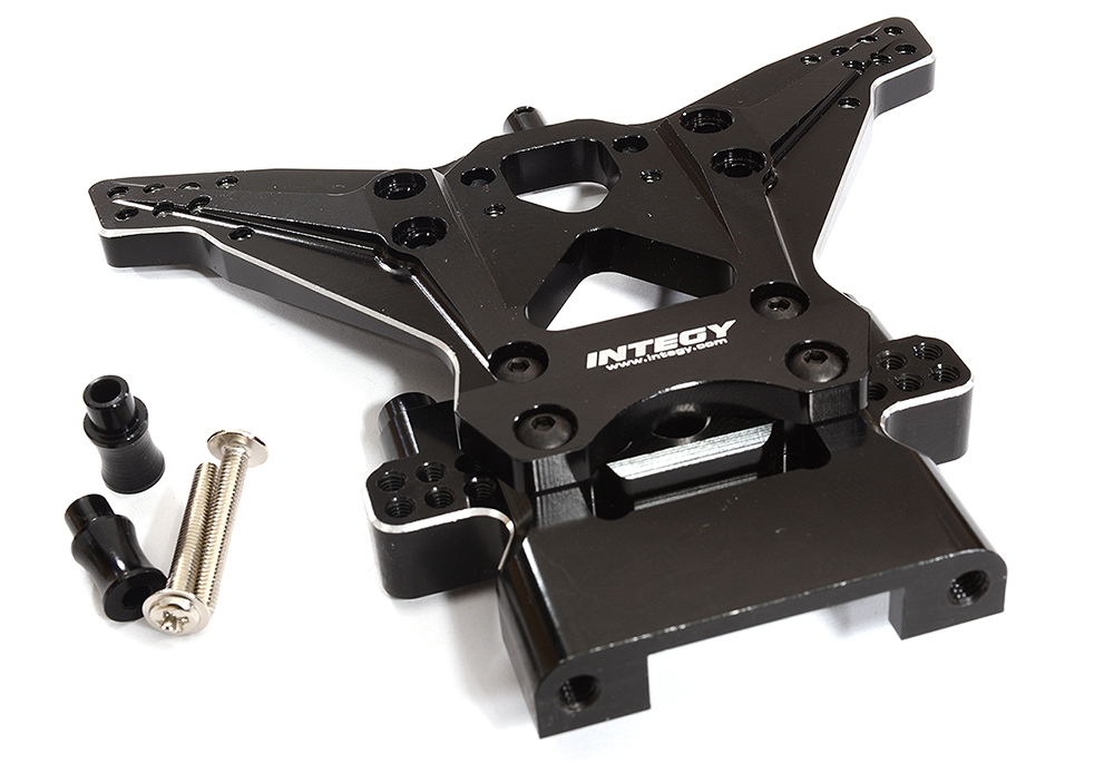 C25480BLACK Billet Machined Rear Shock Tower for Traxxas 1/10 Nitro Slash 2WD - Image 1