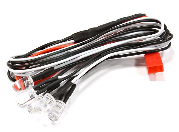C25530WHITE LED 5mm Light (5) for 1/10 SCX-10, Scale Crawler, Off-Road, On-Road Drift & TC - Image 1
