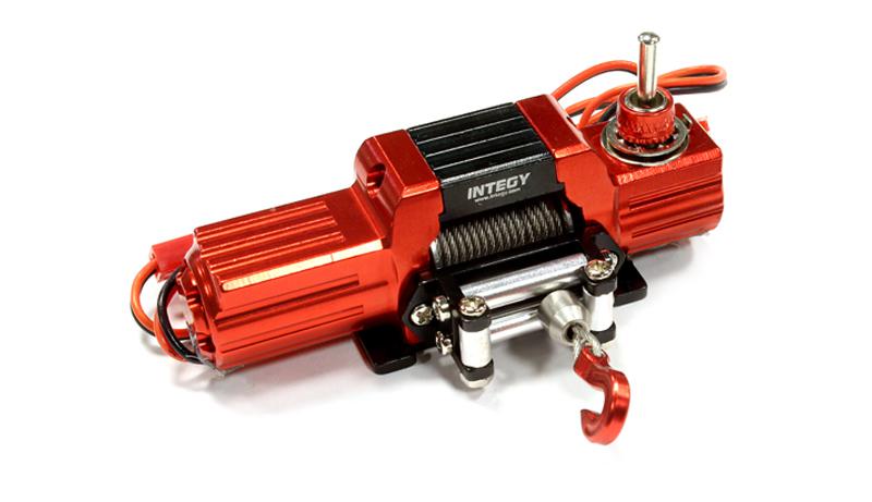 Billet Machined T8 Realistic High Torque Mega Winch for Scale Crawler 1/10 Size