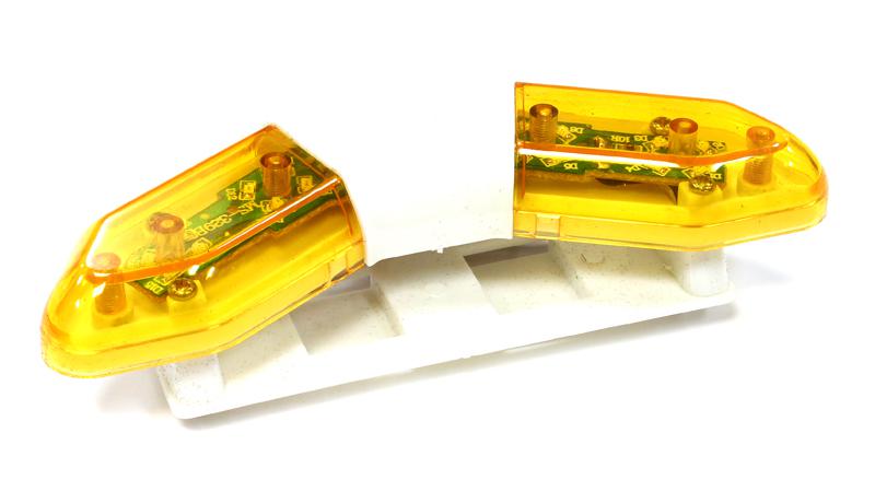 C25738YELLOW Special Police Car Roof Top Flashing LED Light Bar Kit for 1/10 Scale - Image 1