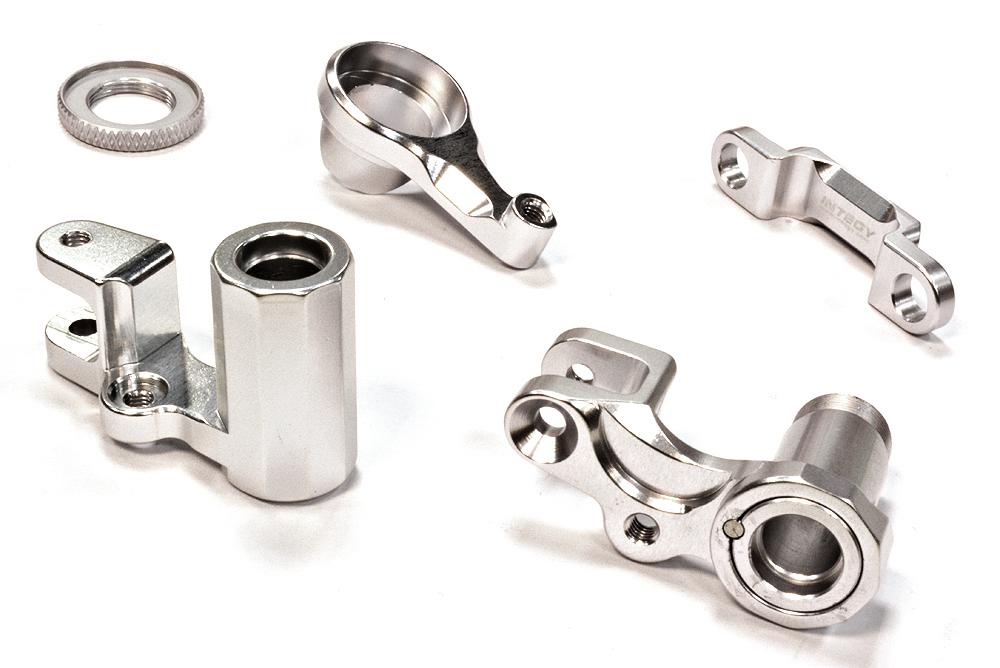C25811SILVER Billet Machined Steering Bellcrank for Traxxas 1/10 Telluride 4X4 Trail Rig - Image 1