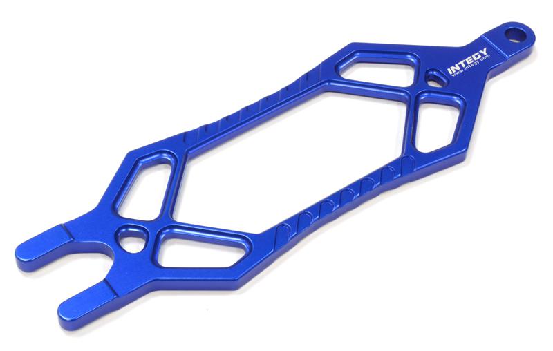 C25813BLUE Billet Machined Battery Plate for Traxxas 1/10 Telluride 4X4 Trail Rig - Image 1