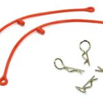 Secured Body Clip (4) with 115mm Connecting Link for 1/10 Scale