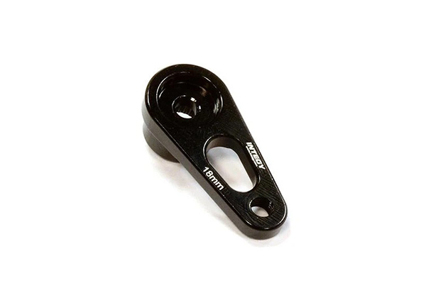 C25834BLACK Billet Machined Alloy Servo Horn 24T for Hitec Servo (r=18mm) - Image 1