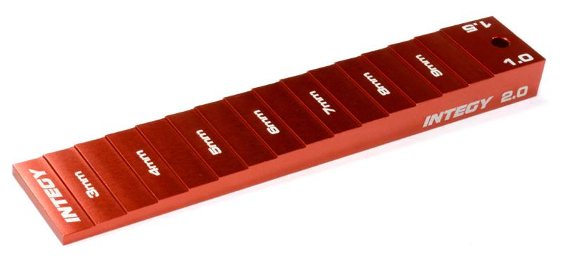 C25859RED Professional Ride Height (3.5-to-10mm) and Camber Gauge for TC - Image 1