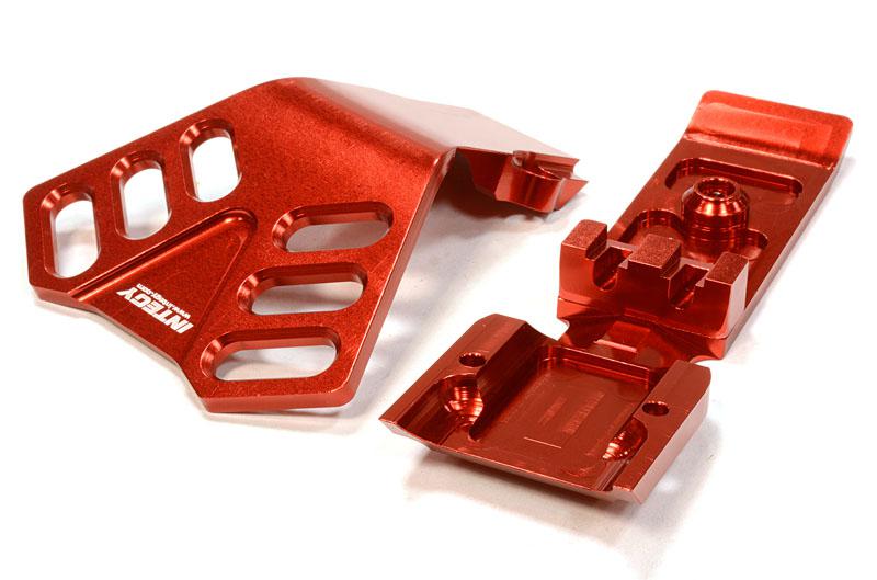 C25902RED Billet Machined Front Skid Plate for Traxxas 1/10 Scale Summit 4WD - Image 1