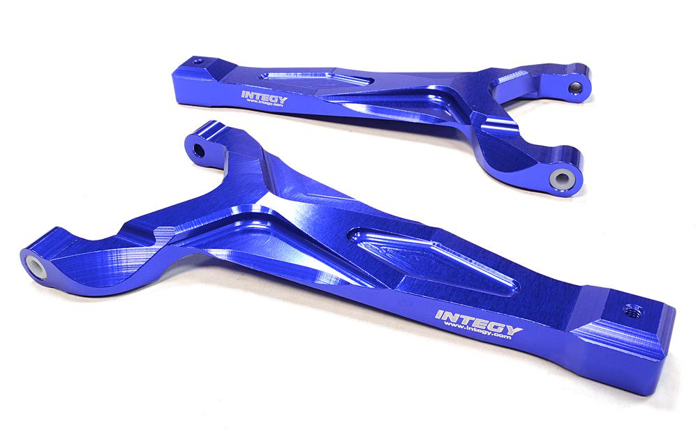 C25905BLUE Billet Machined Front Upper Suspension Arm for Traxxas 1/10 Scale Summit 4WD - Image 1