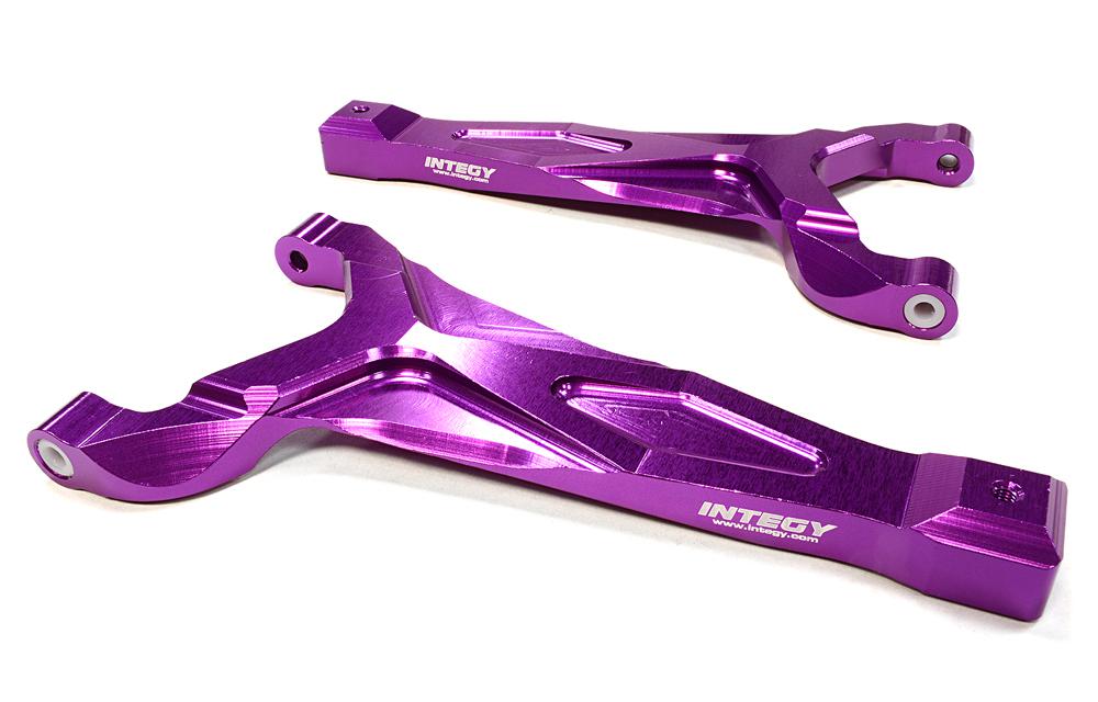 C25905PURPLE Billet Machined Front Upper Suspension Arm for Traxxas 1/10 Scale Summit 4WD - Image 1