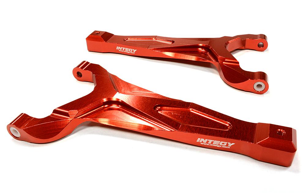 C25905RED Billet Machined Front Upper Suspension Arm for Traxxas 1/10 Scale Summit 4WD - Image 1