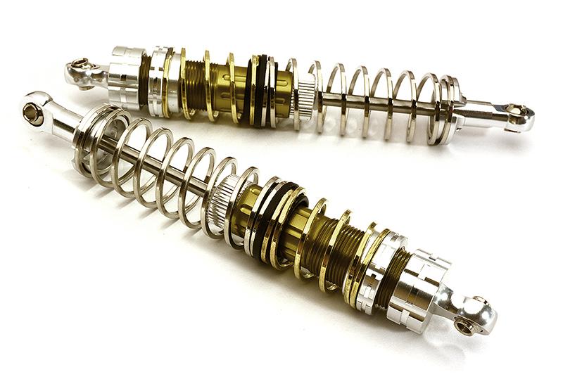 C25947SILVER Off-Road Shock for 1/10 Scale with 2 Stage Progressive Square Spring (L=110mm) - Image 1