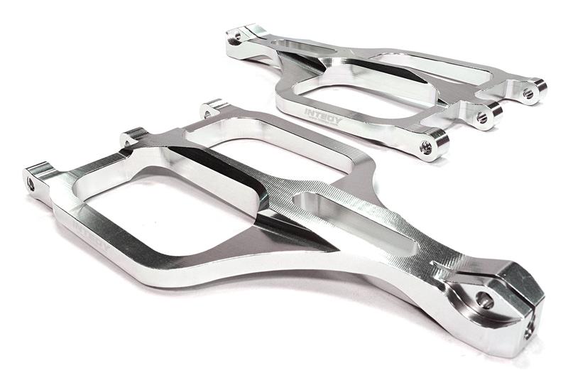 C25961SILVER Machined Upper Suspension Arms for Traxxas 1/10 T/E-Maxx 3903/5/8, 4907/8 5131R - Image 1