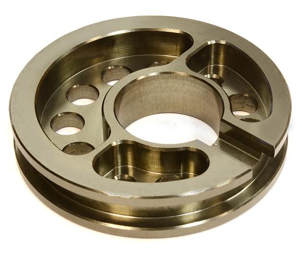 C26037GUN Billet Machined Motor Mount Plate for Axial 1/10 Yeti Rock Racer - Image 1