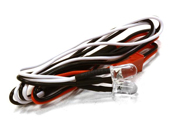 C26213 5mm LED White(2) for 1/10 SCX-10, Scale Crawler, Off-Road, On-Road Drift & TC - Image 1