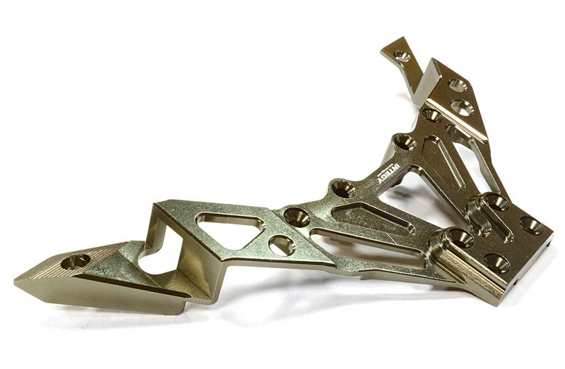 C26263GUN Billet Machined Upper Deck Brace for Axial 1/10 Yeti Rock Racer - Image 1