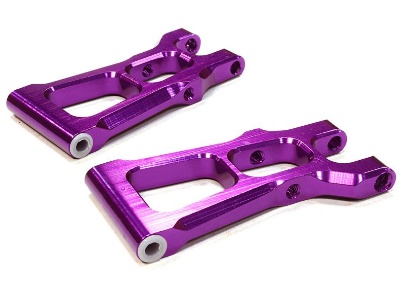 C26311PURPLE Billet Machined Rear Lower Arm for HPI 1/10 Scale E10 On-Road - Image 1