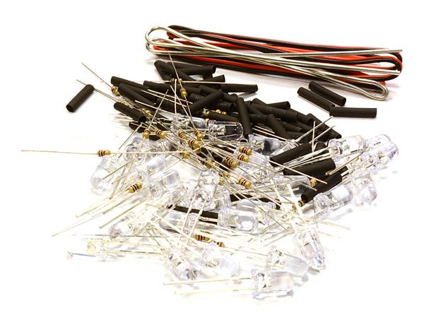 C26330YELLOW 5mm LED Light Assorted Kit DIY LEDs Set for Scale Model - Image 1