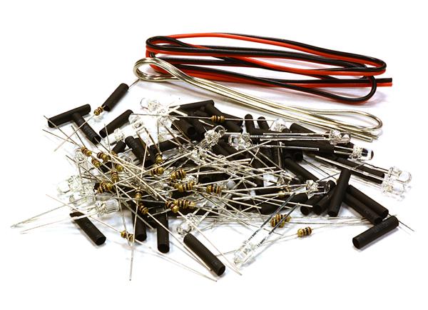 C26331BLUE 3mm LED Light Assorted Kit DIY LEDs Set for Scale Model - Image 1