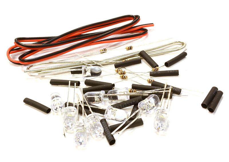 C26333GREEN 5mm LED Light Assorted Kit DIY LEDs Set for Scale Model - Image 1
