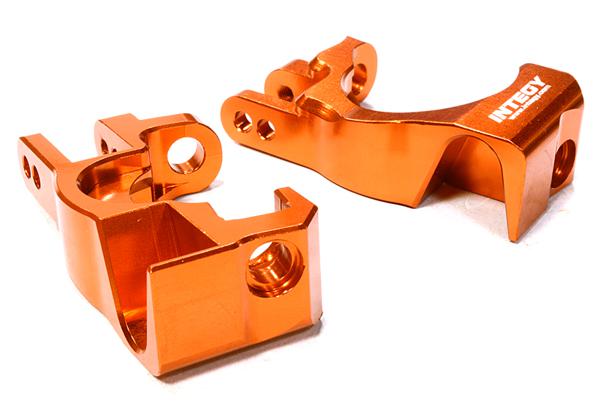 C26402ORANGE Billet Machined Caster Blocks for Traxxas 1/10 Slash 4X4 & Rustler 4X4 6832 - Image 1