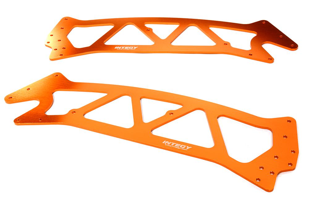 C26495ORANGE Billet Machined Chassis Plate for HPI Jumpshot MT - Image 1