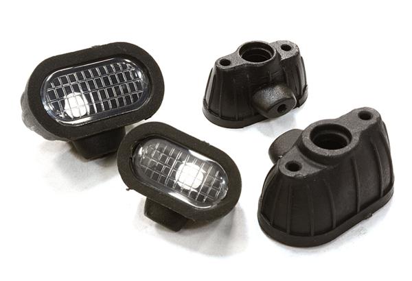 C26532WHITE Realistic Spot Light (4) w/o LED, Plastic Housing for 1/10 & 1/8 Scale - Image 1