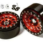 2.2 Size Billet Machined Alloy 12 Spoke Wheel (2) w/ Hex for 1/10 Scale Crawler