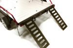 Red V2 Machined Alloy Flatbed Dual Axle Trailer Kit for 1/10 Scale RC Cars - Image 5