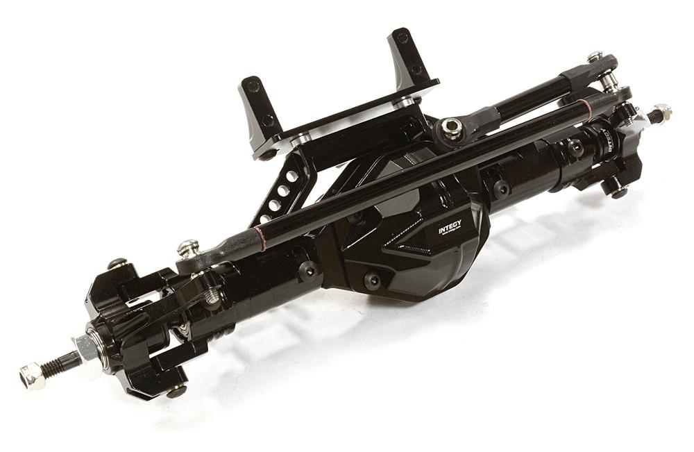 C26671BLACK Billet Machined T6 Front Axle for Axial 1/10 SCX-10, Dingo, Honcho & Jeep - Image 1