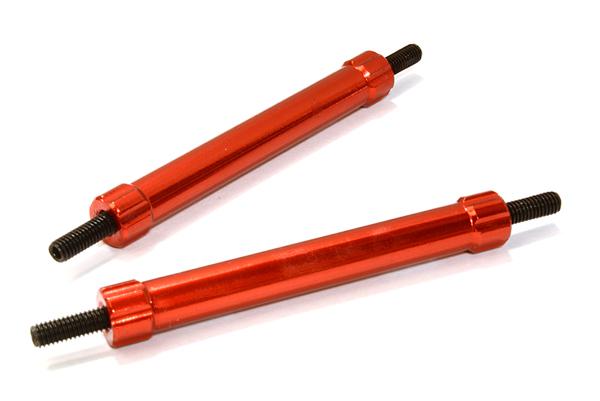 C26680RED Billet Machined 40mm Aluminum Linkages (2) M3 Threaded for 1/10 Scale Crawler - Image 1