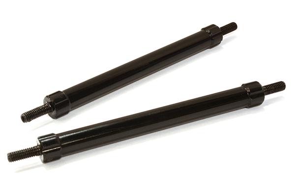 C26683BLACK Billet Machined 60mm Aluminum Linkages (2) M3 Threaded for 1/10 Scale Crawler - Image 1