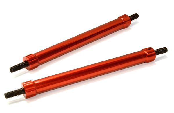 C26683RED Billet Machined 60mm Aluminum Linkages (2) M3 Threaded for 1/10 Scale Crawler - Image 1