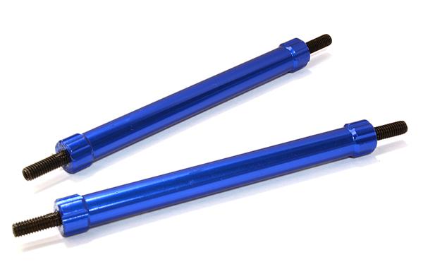 C26684BLUE Billet Machined 65mm Aluminum Linkages (2) M3 Threaded for 1/10 Scale Crawler - Image 1
