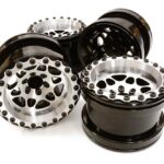 Billet Machined D6 Spoke Wheel Set (4) for Axial 1/10 Yeti Rock Racer