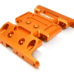 Billet Machined Center Gearbox Mount Skid Plate for Axial 1/10 SCX-10 Crawler