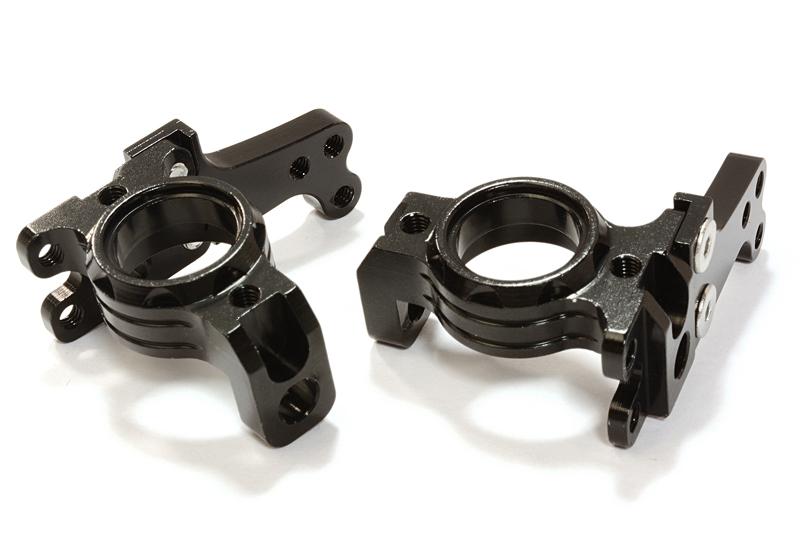 C26714BLACK Billet Machined Steering Blocks for Axial 1/10 SCX-10 Off-Road Crawler - Image 1