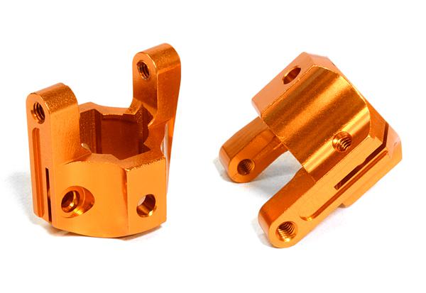 C26715ORANGE Billet Machined Caster Blocks for Axial 1/10 SCX-10 Off-Road Crawler - Image 1
