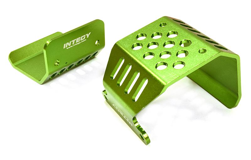 C26717GREEN Alloy Skid Plate Assembly for Axial 1/10 SCX-10 Off-Road Crawler - Image 1