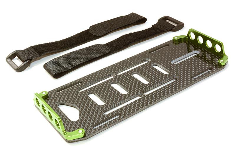 C26725GREEN CNC Machined Battery Tray for Axial 1/10 SCX-10 Scale Off-Road Crawler - Image 1