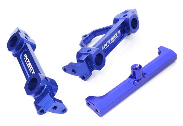 C26751BLUE Billet Machined Brace & F/R 43/40mm Type Bumper Mount for Axial SCX-10 Crawler - Image 1