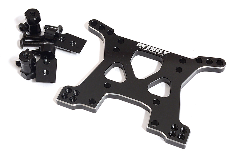 C26819BLACK Billet Machined Front Shock Tower (1) for Traxxas 1/10 Slash 4X4 LCG 6838 - Image 1