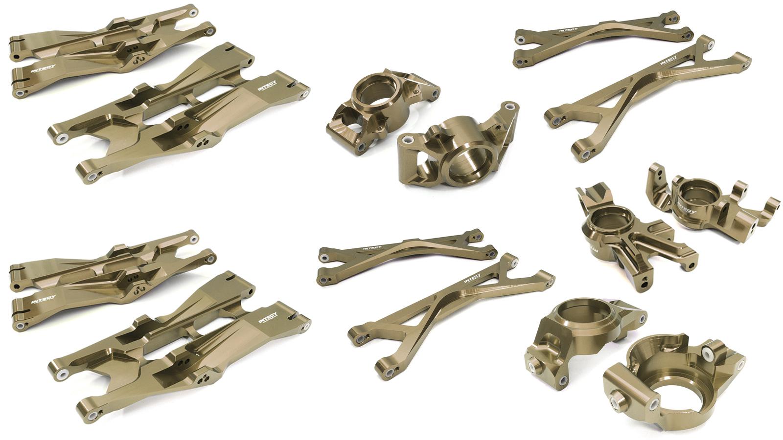 C26835GREY Billet Suspension Conversion Kit for Traxxas X-Maxx 4X4 Req. 20x27x4mm Bearings - Image 1